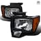 Spec-D Tuning 09-Up Ford F150 Euro Headlight Black Housing 2LH-F15009JM-RS - alternate 1
